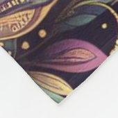 Couverture Polaire Mardi Gras paisley Fleur-de-lis (Coin)