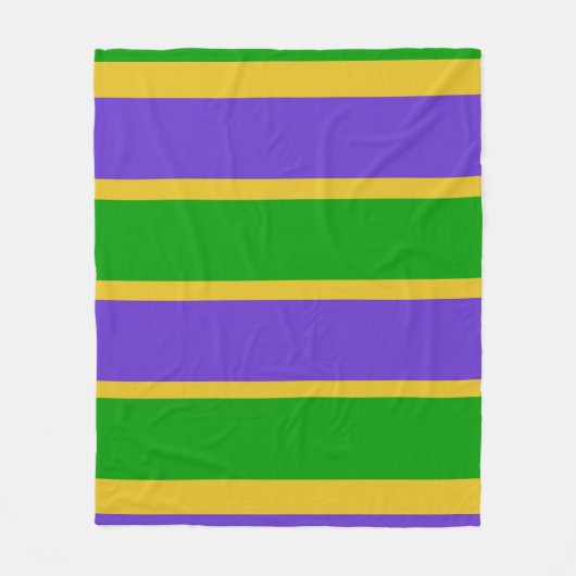 Couverture Polaire Mardi Gras Stripes (Devant)