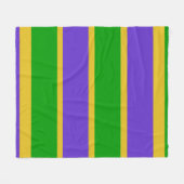 Couverture Polaire Mardi Gras Stripes (Devant (Horizontal))