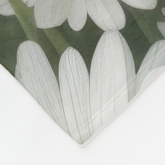 Couverture Polaire Marguerite blanche (Coin)