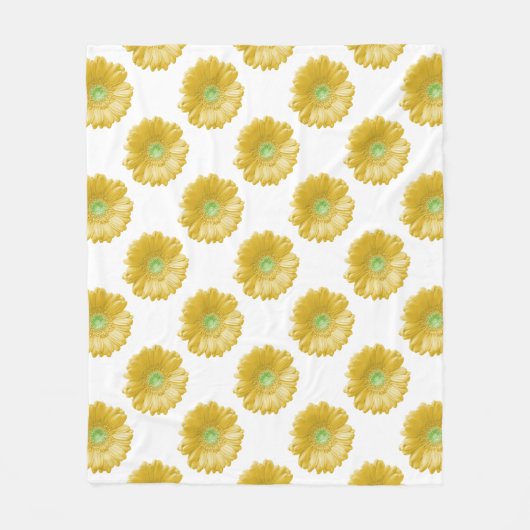 Couverture Polaire Marguerite jaune (Devant)