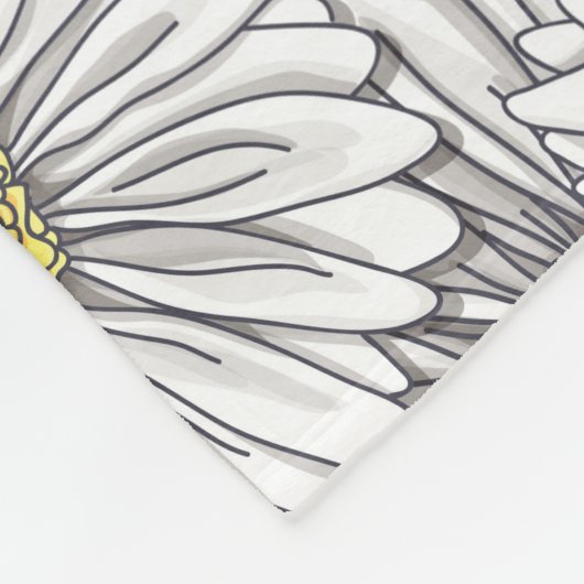 Couverture Polaire Marguerites (Coin)