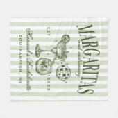 Couverture Polaire Marguerites Rétro Modernes et Mariage Rayé Bach (Devant (Horizontal))