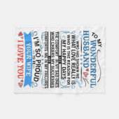 Couverture Polaire Mari À Mon Merveilleux Mari (Devant (Horizontal))