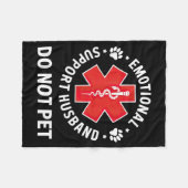 Couverture Polaire Mari Support émotionnel Conception de survivant pa (Devant (Horizontal))