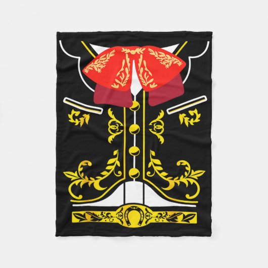 Couverture Polaire Mariachi Tee Charro Cinco De Mayo Hallowee (Devant)
