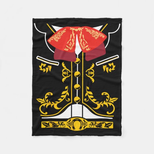 Couverture Polaire Mariachi Tee Charro Cinco De Mayo Hallowee (Devant)