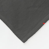 Couverture Polaire Mariage Amour Gris Calligraphie Tendance (Coin)