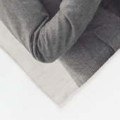 Couverture Polaire Mariage bronzage de collage de carré de gris et de (Coin)