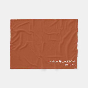 Couverture Polaire Mariage campagnard Automne Fleece Blanket Favorise
