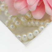 Couverture Polaire Mariage campagnard de garde de marguerite rose et  (Coin)