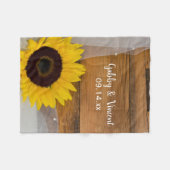 Couverture Polaire Mariage campagnard du voile de tournesol et nuptia (Devant (Horizontal))