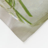 Couverture Polaire Mariage campagnard Mason Jar et Jaune Daisies (Coin)