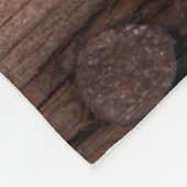 Couverture Polaire Mariage campagnard rustique Orange Daisy (Coin)