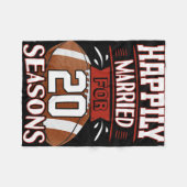 Couverture Polaire Mariage de 20 ans - 20e anniversaire Idée cadeau T (Devant (Horizontal))