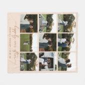 Couverture Polaire Mariage de Collage de photos Neutre minimum 9 (Devant (Horizontal))