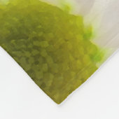 Couverture Polaire Mariage de marguerites jaune et blanc (Coin)