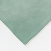 Couverture Polaire Mariage Élégant Floral Aquarelle Verte M. & Mme. (Coin)