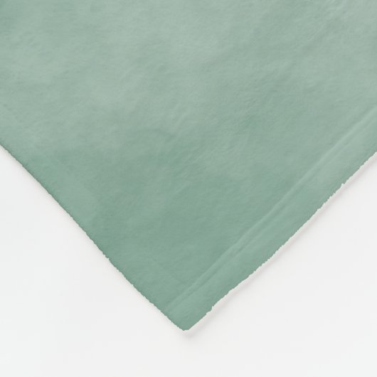 Couverture Polaire Mariage Élégant Floral Aquarelle Verte M. & Mme. (Coin)