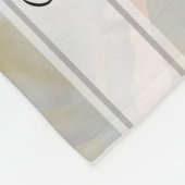 Couverture Polaire Mariage floral de carnation blanche (Coin)