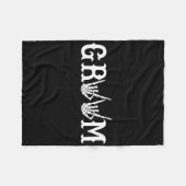 Couverture Polaire Mariage Halloween Mariée Marié Squelette Jusqu'à l (Devant (Horizontal))