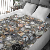 Couverture Polaire Mariage Keepsaké 31 Photo Collage noir ID1065 Fle