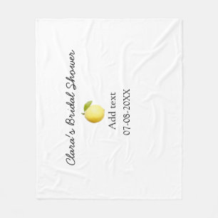 Couverture Polaire Mariage lemon moderne simple minimaliste rustique