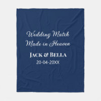 Mariage Match fait au ciel mariage faveurs bleu