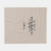 Couverture Polaire Mariage Mère De La Mariée Cadeau Script Monogramme (Devant (Horizontal))