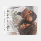 Couverture Polaire Mariage Newlyweds Photo (Devant (Horizontal))