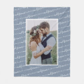 Couverture Polaire Mariage photo Keepsaké toujours et jamais (Devant)