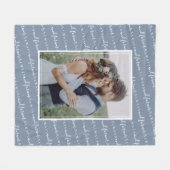 Couverture Polaire Mariage photo Keepsaké toujours et jamais (Devant (Horizontal))