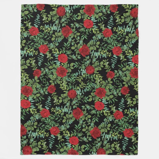 Couverture Polaire Mariage Red Rose (Devant)