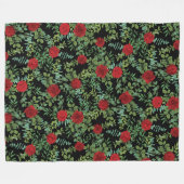 Couverture Polaire Mariage Red Rose (Devant (Horizontal))