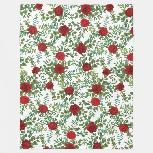 Couverture Polaire Mariage Red Rose (Devant)