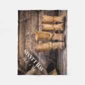 Couverture Polaire Mariage rustique (Devant)