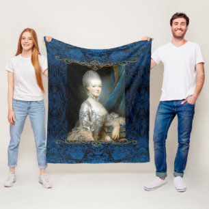 Couverture Polaire Marie-Antoinette Blanche