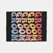 Couverture Polaire Marié, soirée d'enterrement de vie de garçon Groov (Devant (Horizontal))