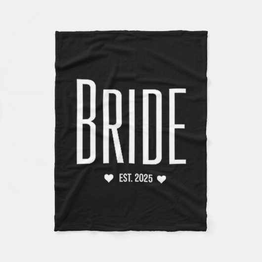 Couverture Polaire Mariée Est 2025 Pochette pour future épouse bientô (Devant)