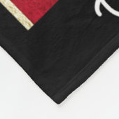 Couverture Polaire Mariée Groom Est. Drapeau américain 2025 : Des cou (Coin)