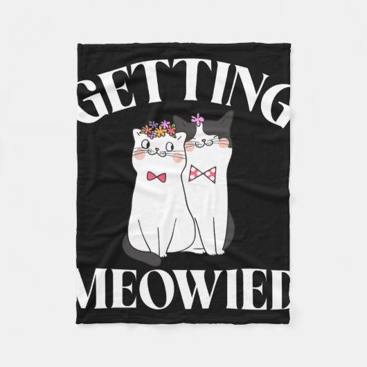 Couverture Polaire Mariée Meowied 1 (Devant)