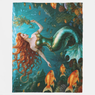 Couverture Polaire "Marielle" - Belle sirène dansante