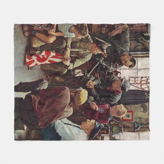 Couverture Polaire Marine (Devant (Horizontal))