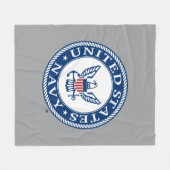 Couverture Polaire Marine américaine | Navy Alt Emblem (Devant (Horizontal))