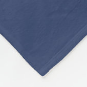 Couverture Polaire Marine Ancre Bleu Washed Nom du monogramme personn (Coin)