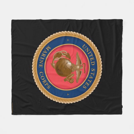 Couverture Polaire Marine Corps Seal (Devant (Horizontal))