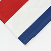 Couverture Polaire Marine marine Bleu Rouge Blanc rayures (Coin)