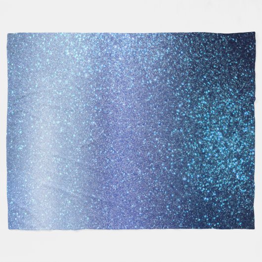 Couverture Polaire Marine Pastel Blue Triple Parties scintillant Ombr (Devant (Horizontal))