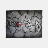 Couverture Polaire Marionnette de coeur (Devant (Horizontal))