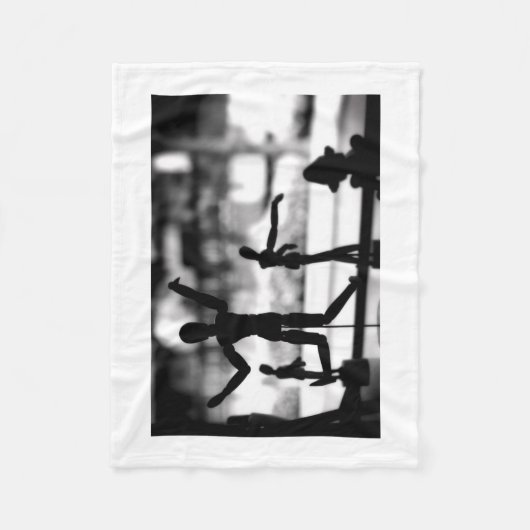 Couverture Polaire Marionnette en bois BW (Devant)